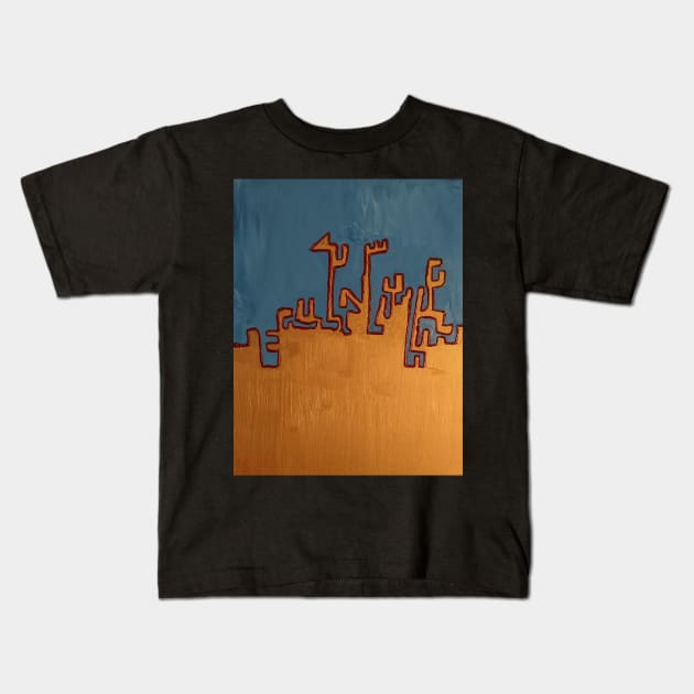 City of Gold Kids T-Shirt by NightserFineArts